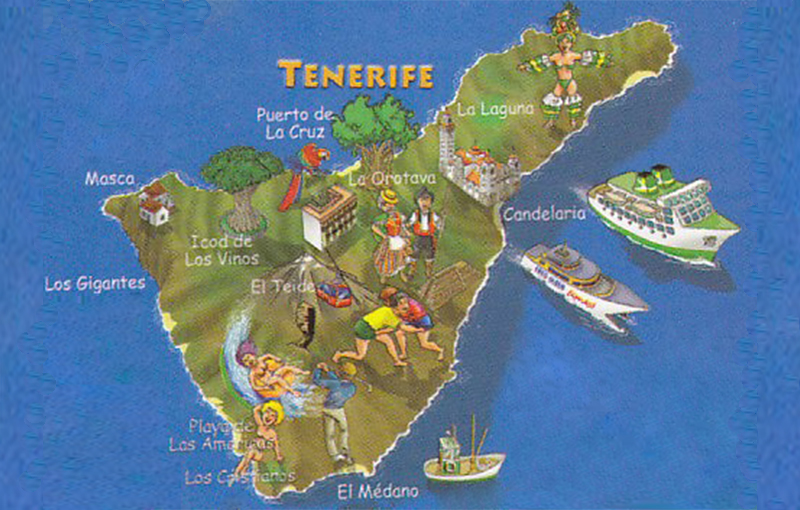 tenerife island map