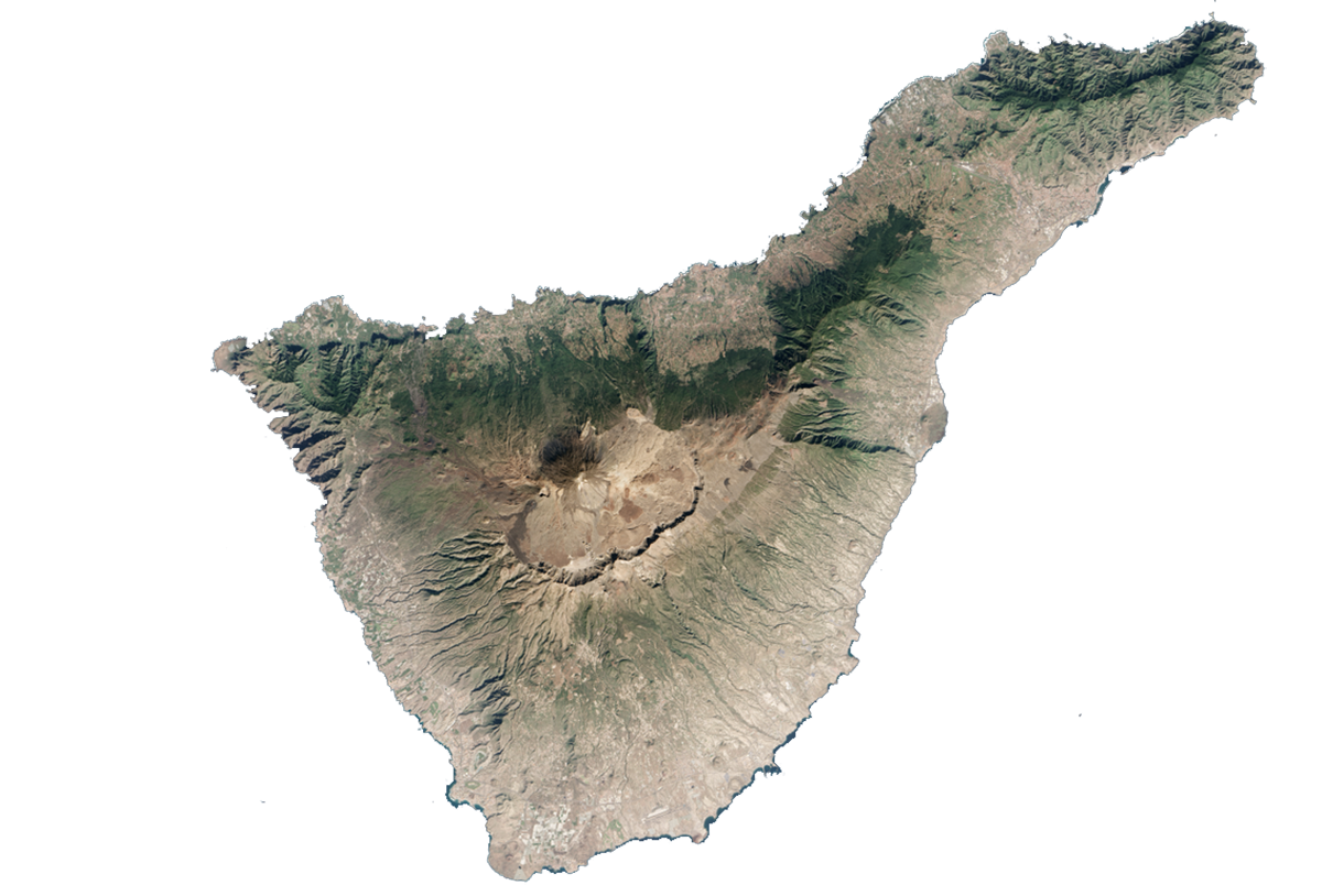 tenerife island arial arial view of tenerife