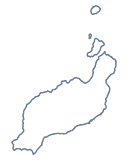 lanzarote outline lanzarote